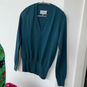 Maison Martin Margiela cashmere sweater forest green 4/6